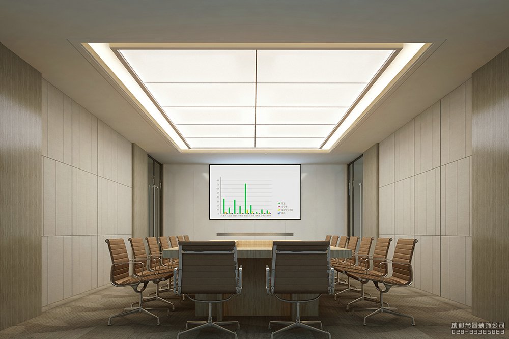 現(xiàn)代辦公樓會議室設計效果圖